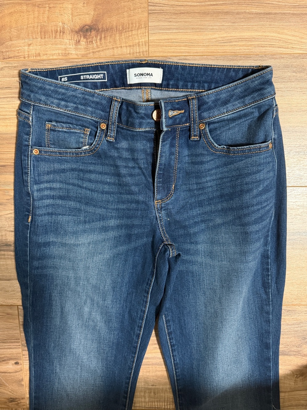 Sonoma Women's Straight Leg Jeans - Dark Blue Wash